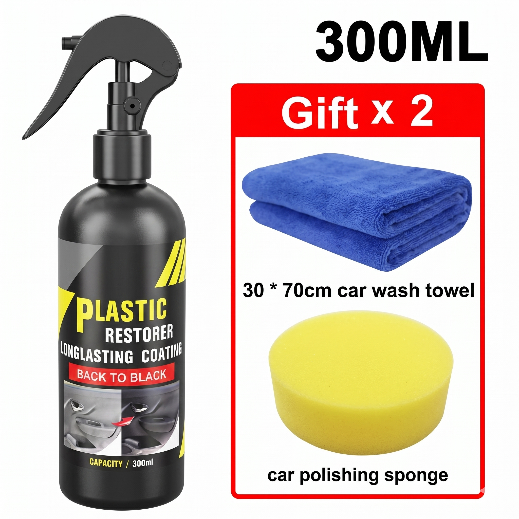 Back-to-Black Plastic & Leather Restorer: Long-Lasting Surface Protectant