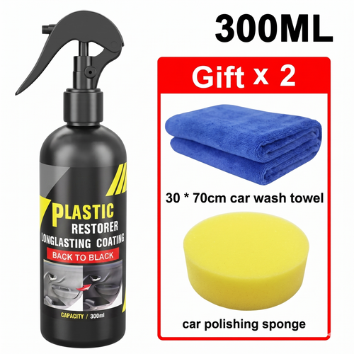 Back-to-Black Plastic & Leather Restorer: Long-Lasting Surface Protectant