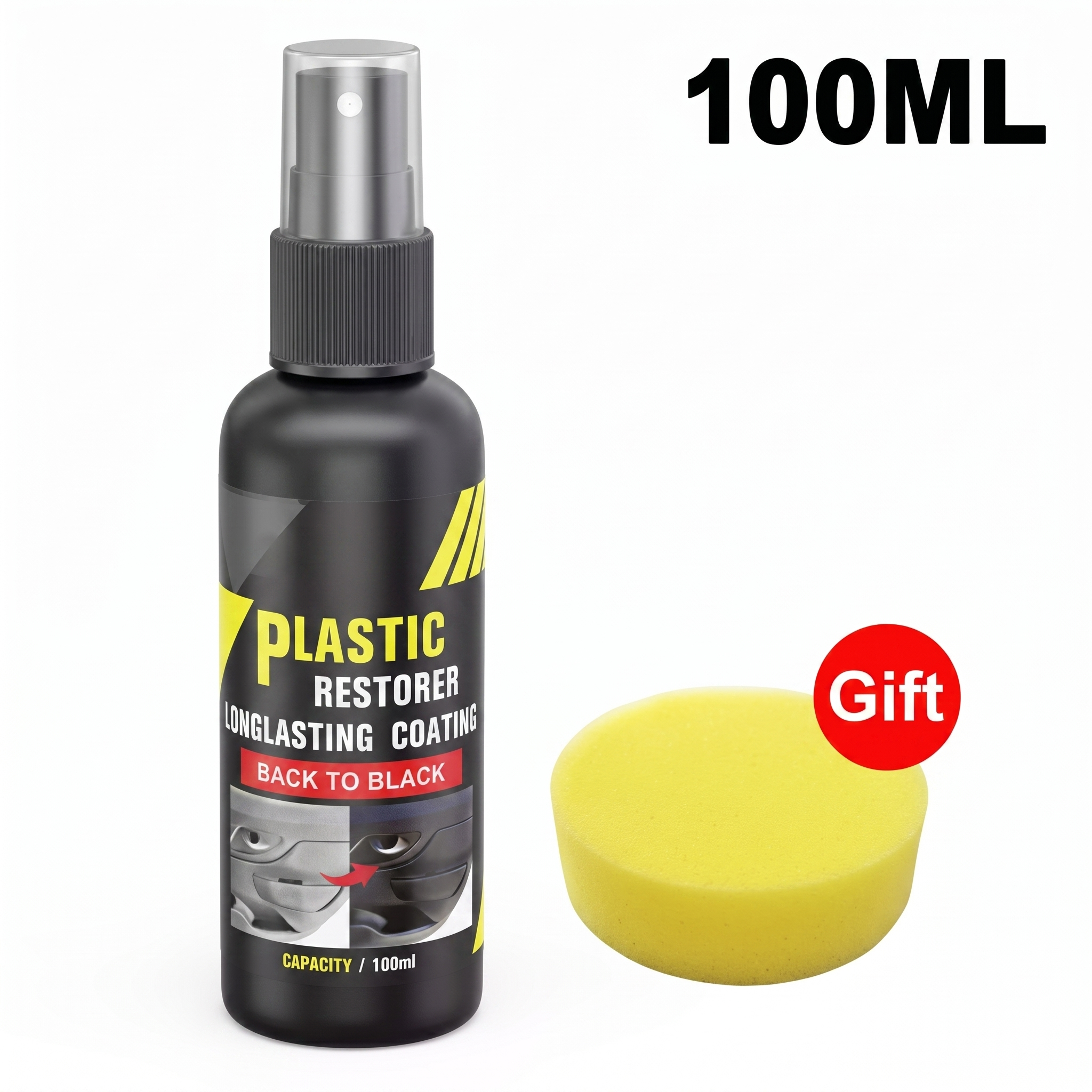 Back-to-Black Plastic & Leather Restorer: Long-Lasting Surface Protectant
