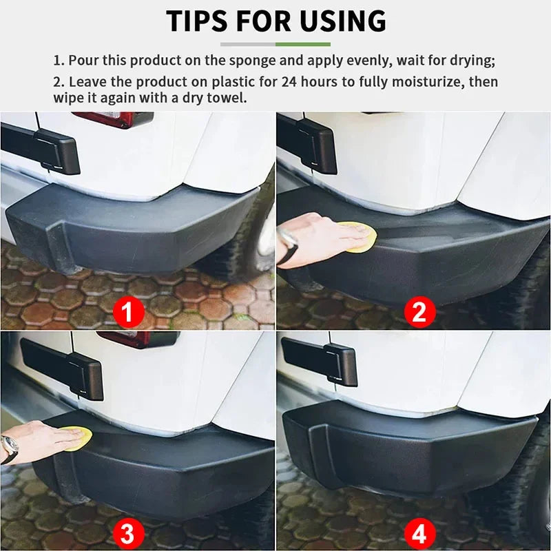 Back-to-Black Plastic & Leather Restorer: Long-Lasting Surface Protectant